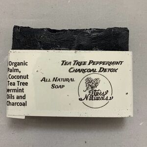 3 Bars of Charcoal Tea Tree Peppermint Detox Soap